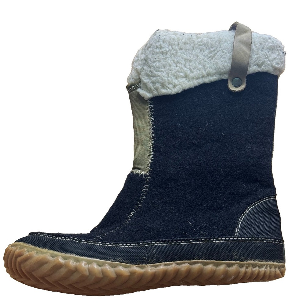 Sorel Cozy Bou Peppercorn Women 7 Recycled‎ Felt & Faux Shearling